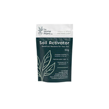 Load image into Gallery viewer, The Home Plant Co soil activator, beneficial bacteria in a small resealable pouch on white background
